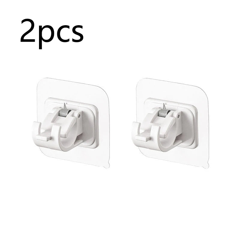Set of 2/4/8 Self Adhesive Hooks For Curtain Rod, Clip Hook Window Curtains...