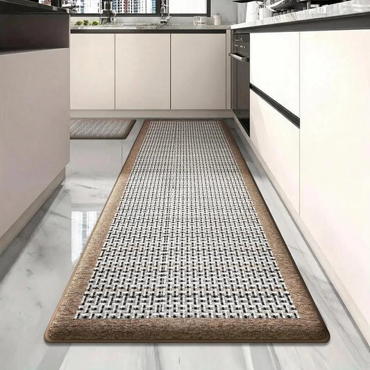 Flannel Kitchen Rug Thick Plush Non Slip Absorbent