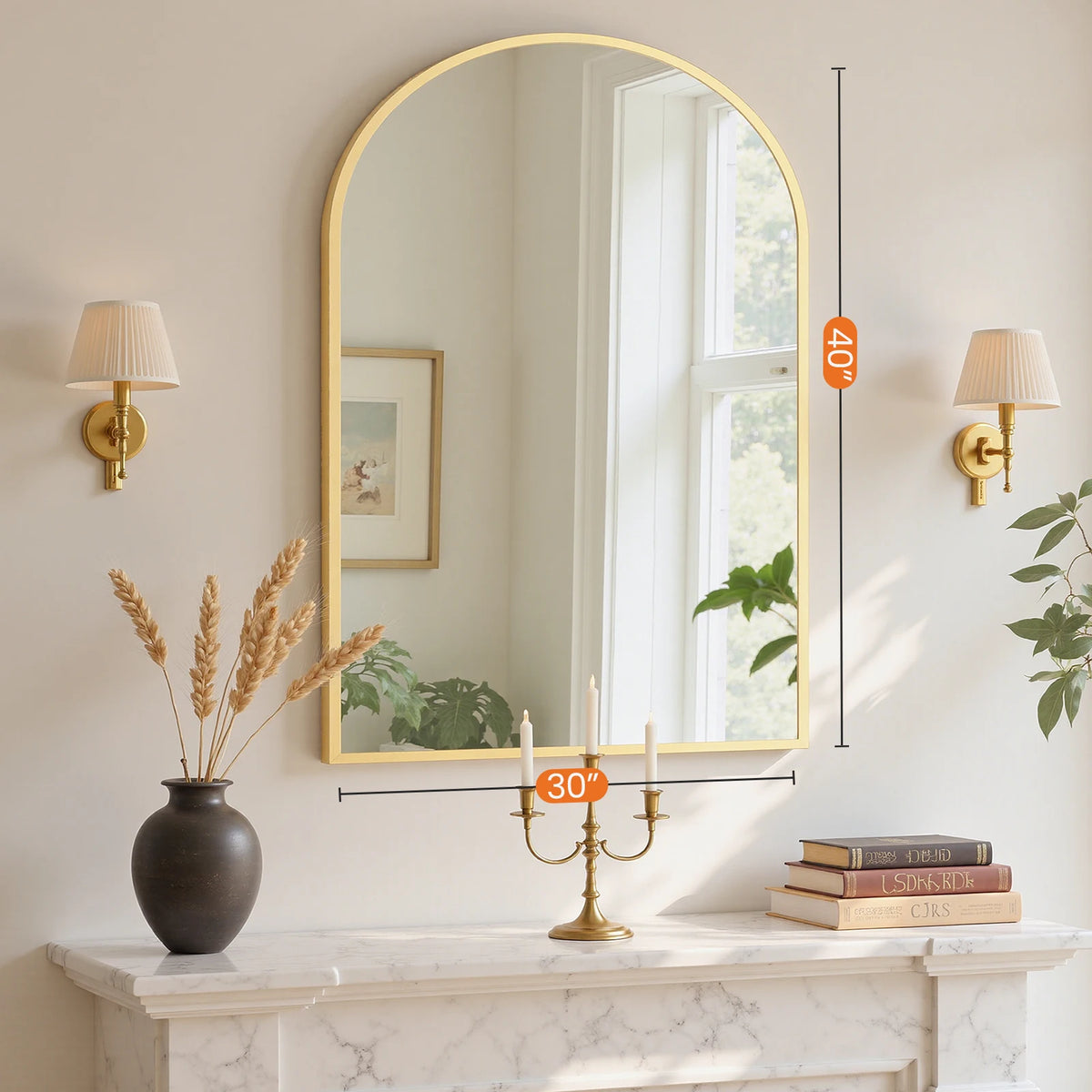 30"x38" Arched Bathroom Mirror....