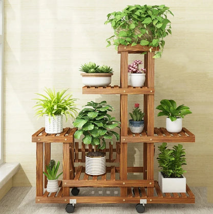 6 Tier Wooden Plant Stand