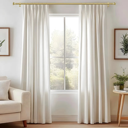 1 Set 5/8 Inch Diameter Heavy-Duty Curtain Rod, Telescoping, 5 Colors, 3 Sizes......