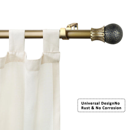 Heavy Duty Adjustable Curtain Rod Set, 1" Diameter Single Window Drapery Rod , 28 to 120 Inches, 2 Colors.....
