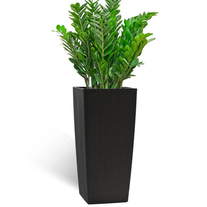30 in Tall Large Flower Pots Planter with Self-Watering Drainage Holes and Inner Trays Indoor Outdoor