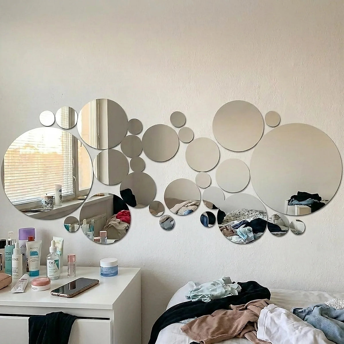 Acrylic Mirror Wall Stickers, Removable Decals....