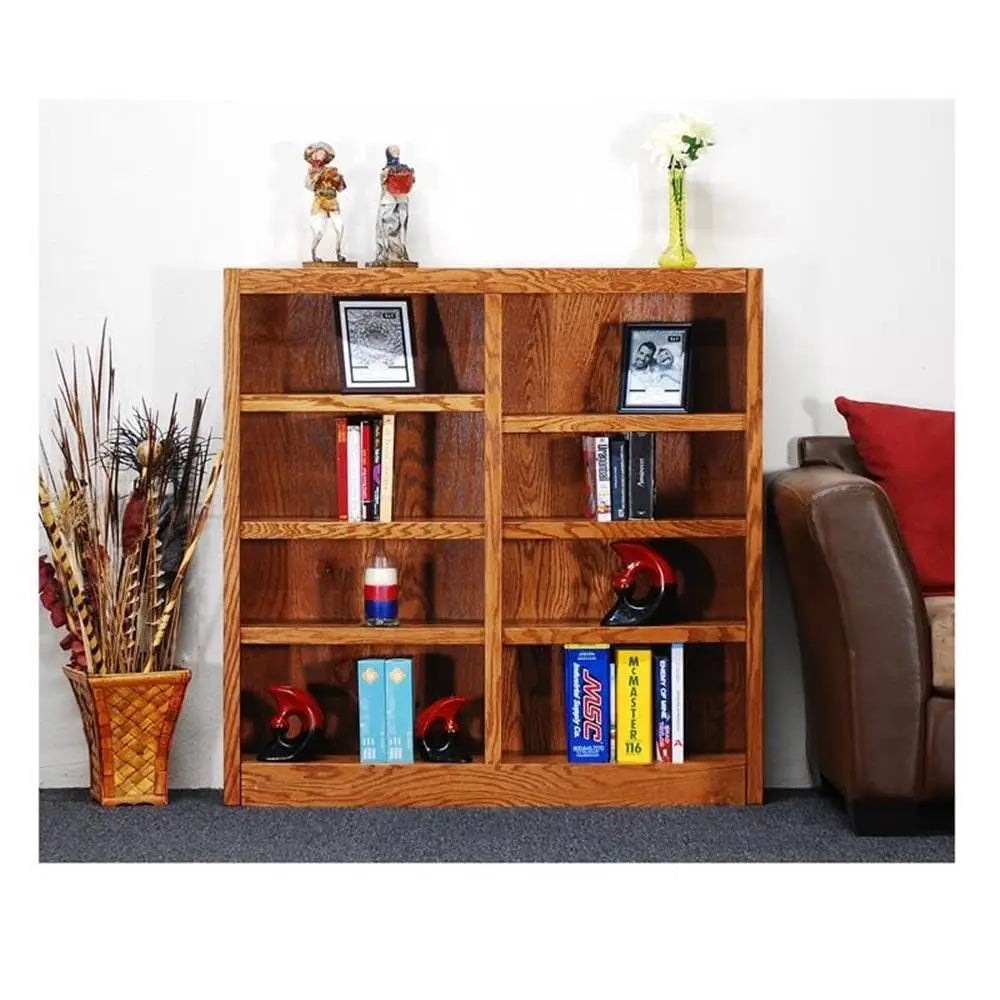 Storage shelves - Wood Bookcase, 48 x 48 - Oak, Customized