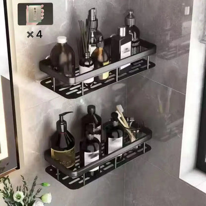 Bathroom Shelf No Drill Wall Mounted Aluminum