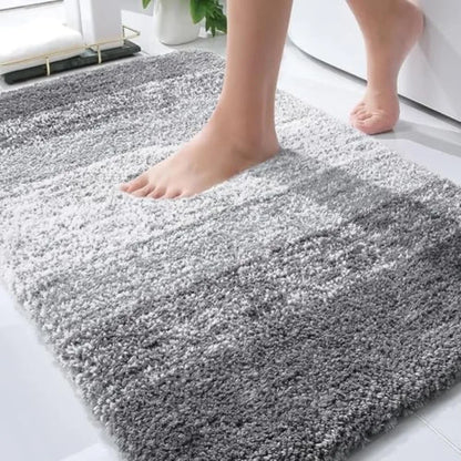 Bathroom Rugs Mat 30x20 Absorbent Microfiber , Rubber Backing, Machine Washable
