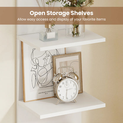 5-Tier Vertical Floating Wall Shelves