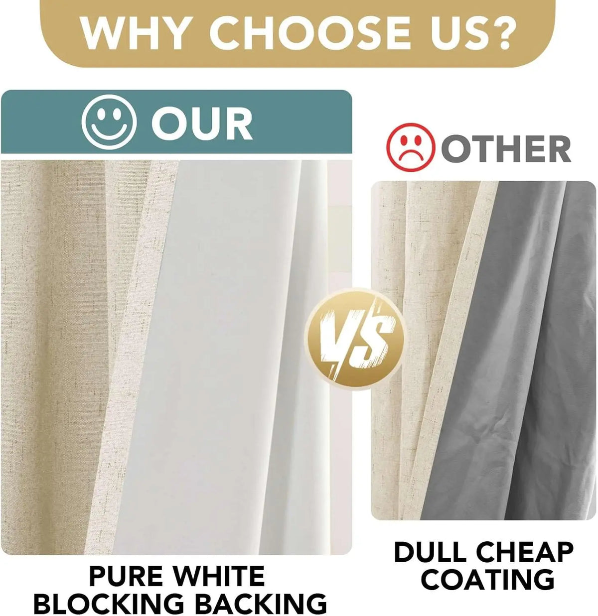 4 Colors, 2pcs  Blackout Curtains, Grommet Top ,4 Sizes, Noise Reduction, for Bedrooms, Living Rooms, Dining Rooms