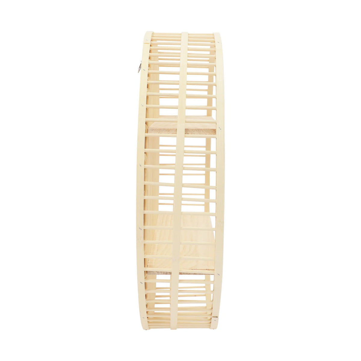 Wall Mounted Shelf, Handwoven Wicker, Natural Bamboo....
