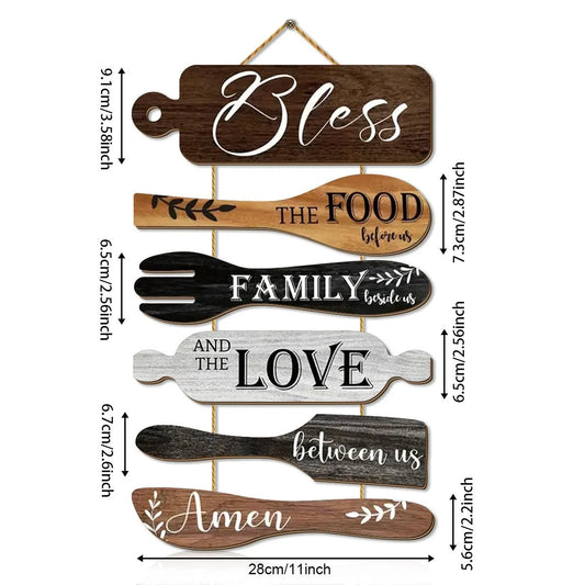 1 Set Prayer Wooden Hanging Sign Wall Art.....