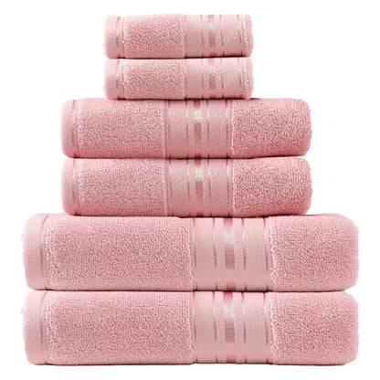 6-Piece, 9 Colors Towel Set,  100% Cotton Turkish Bath Towels, 55x27 In. Hand Towels And Washcloths for Bathroom.....