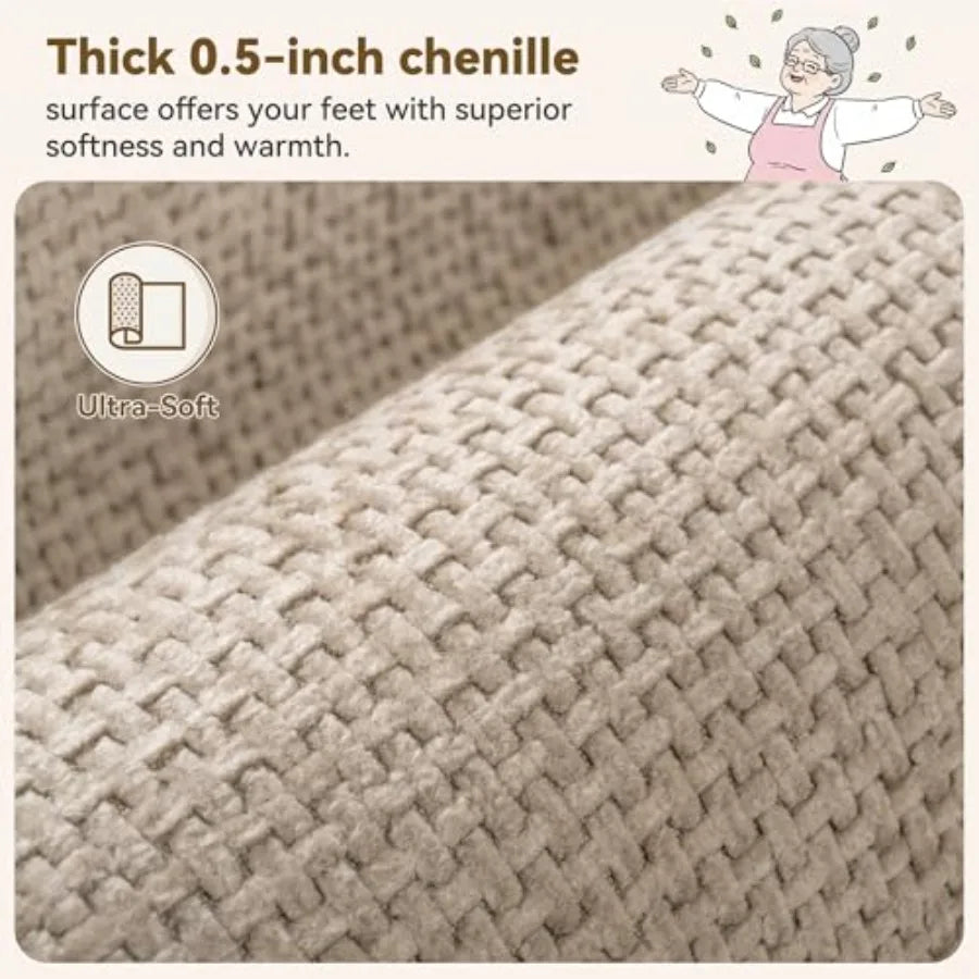 Bathroom Rugs,, Absorbent Bath Mats 24" x 16",  Non Slip Washable, Quick Dry...
