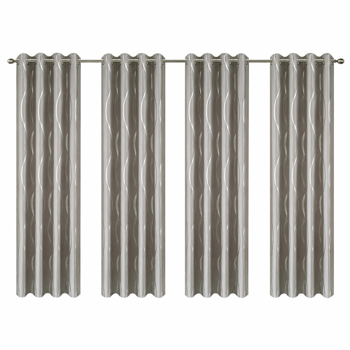 Luxury 100% Blackout Curtains Solid Color Window Drapes, Thermal Insulating Room Darkening with Eyelet Rings, 5 Colors, Many Sizes...