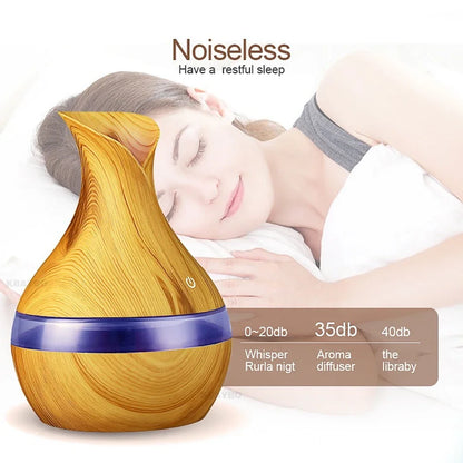 6 Inch Remote Control Humidifier & Diffuser, 10 Oz. Auto Shut Off, 7 Color Mood Light