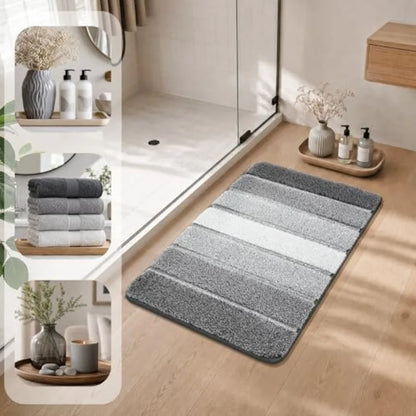 Bathroom Rugs 24x17, Soft Absorbent, Non-Slip Rubber Backing, Machine Washable