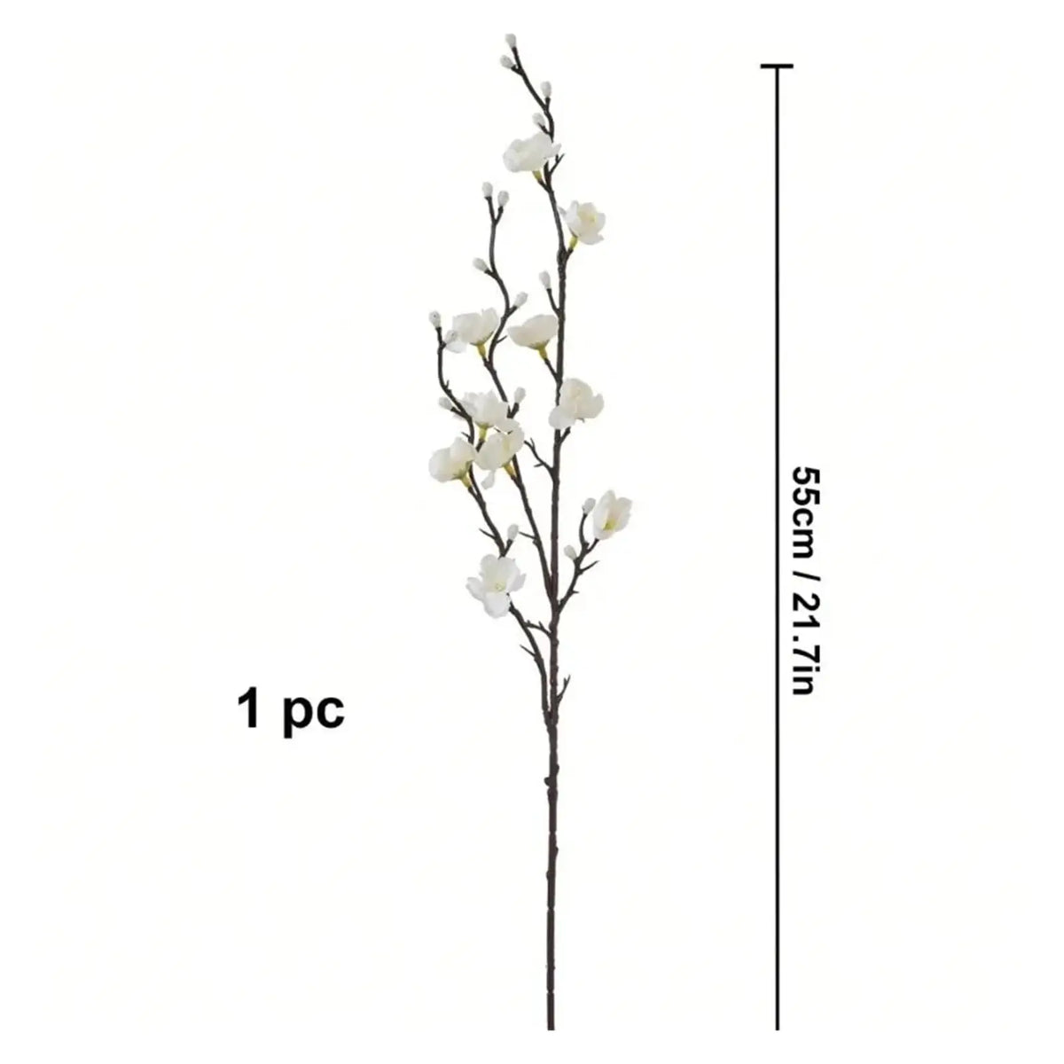 Artificial Plum Blossom 21.7''  Long Stem Flowers