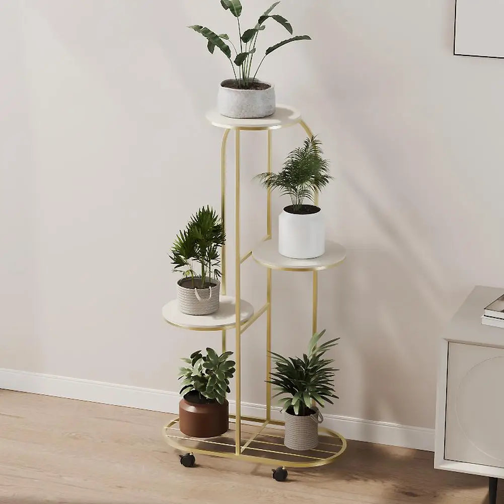 4/5 Tier Metal Plant Stand for Indoor Outdoor