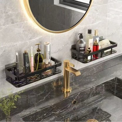 Bathroom Shelf No Drill Wall Mounted Aluminum