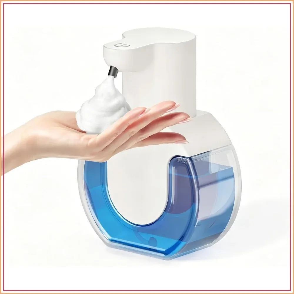 Touchless Plastic Foaming Soap Dispenser, USB Rechargeable, 4-Level Adjustable, Wall Mount or Countertop, 15oz/420ml.....