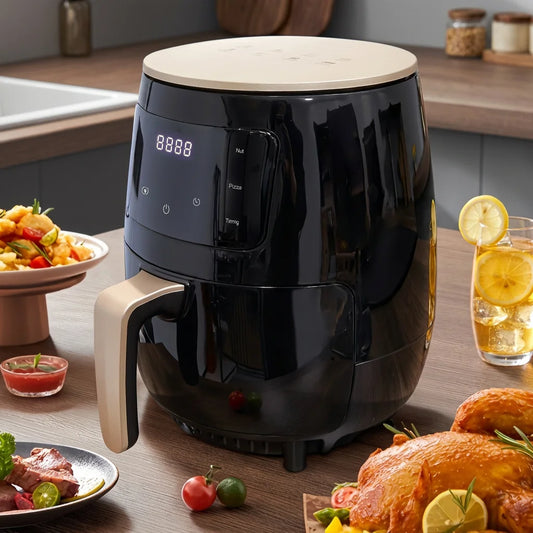 4.5L Air Fryer, Capable of Frying, baking, Roasting, Heating Food, with LED Digital Touch Screen...