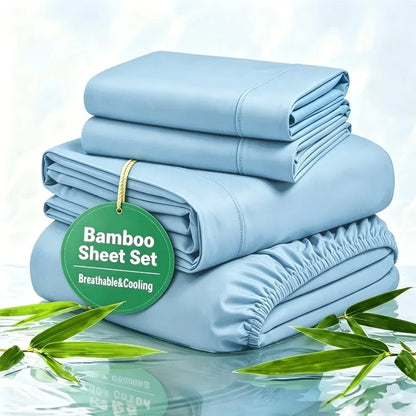 3pcs/4PCS Cooling Satin Bed Sheet Set, Shrink-Resistant, Fade-Resistant, Hypoallergenic, Breathable, Flat Sheet & Fitted Sheet & Pillow Cases
King, Queen, Full, Twin