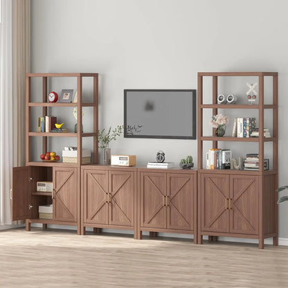 5-Tier Wooden Bookshelf Bookcase, Assembly....