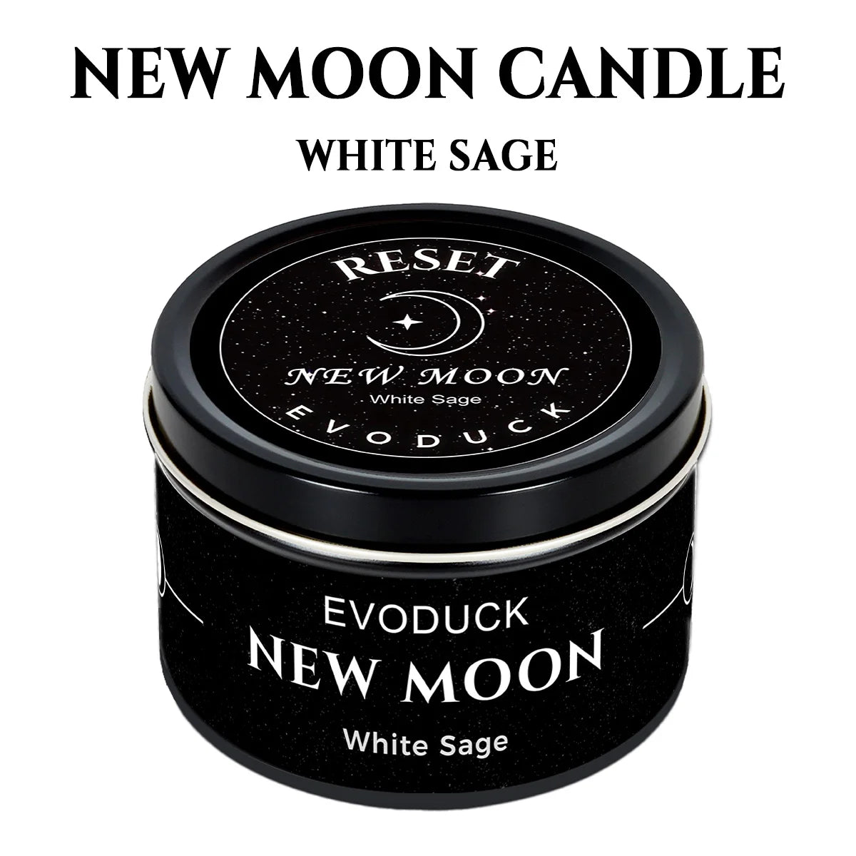 Moon Phase Crystal Scented Candle Set, 3oz  White Sage, Lemongrass, Jasmine and Lavender Aromatherapy, 9 Different variations Sets.....