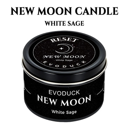 Moon Phase Crystal Scented Candle Set, 3oz  White Sage, Lemongrass, Jasmine and Lavender Aromatherapy, 9 Different variations Sets.....