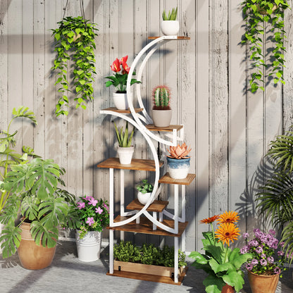 8 Tier Plant Stand Indoor, 62" Tall Plant Shelf,