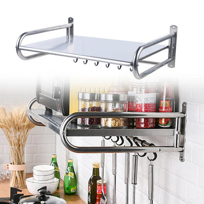 Stainless Steel Microwave Oven Shelf Wall-Mounted