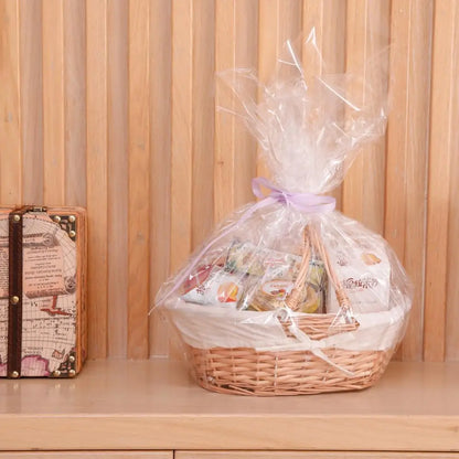 Natural Willow Wicker Basket with Handle – Multi-Purpose....