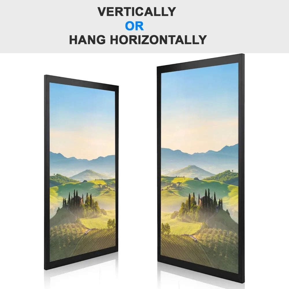 Lightweight Semi‑Gloss Black Photo Frame, Shatter‑Proof Plexiglass