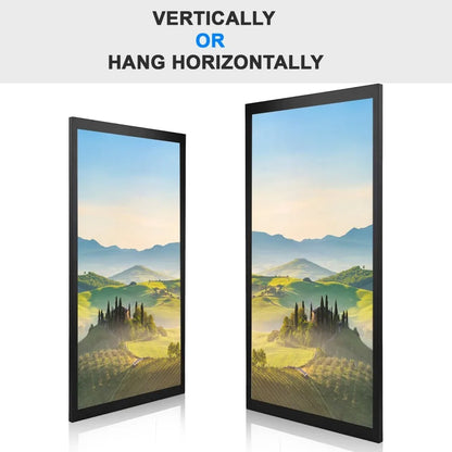 Lightweight Semi‑Gloss Black Photo Frame, Shatter‑Proof Plexiglass