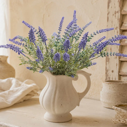 6 Bundles Artificial Lavender Flowers UV-Resistant