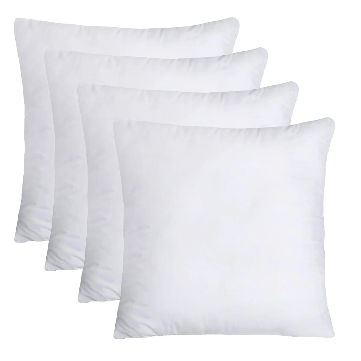Throw Pillows Insert (Pack of 2 or 4, White) - 18 x 18 Inches Couch Pillows - Indoor