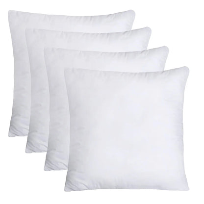 Throw Pillows Insert (Pack of 2 or 4, White) - 18 x 18 Inches Couch Pillows - Indoor