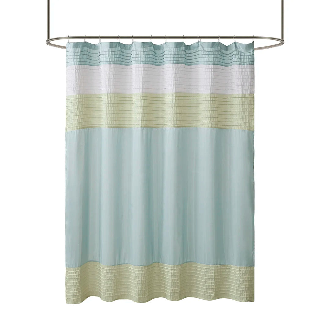 Faux Silk Waterproof Bathroom Shower Curtain Polyester Liner With Hook Ring Grommet Weighted Magnet....