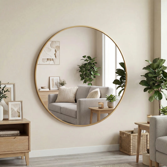 Round Wall Mirror 20 Inch to 30 Inch Shatterproof Design....