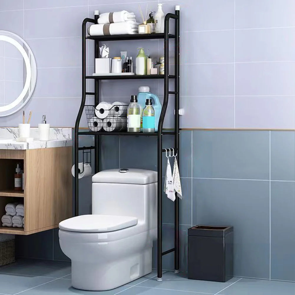 Over Toilet Storage Shelf,2/3-Tier Freestanding, Metal