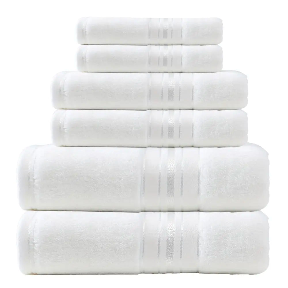 6-Piece, 9 Colors Towel Set,  100% Cotton Turkish Bath Towels, 55x27 In. Hand Towels And Washcloths for Bathroom.....
