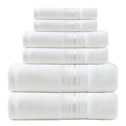 6-Piece, 9 Colors Towel Set,  100% Cotton Turkish Bath Towels, 55x27 In. Hand Towels And Washcloths for Bathroom.....