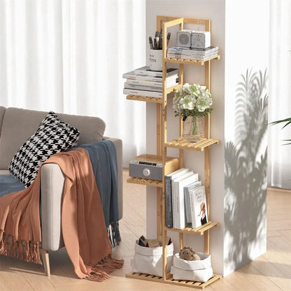 Natural Bamboo Plant Stand, Indoor Outdoor,15.7x8x48 inch's....