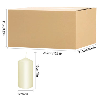 20 4-Inch Pillar Wax, 3 Colors...