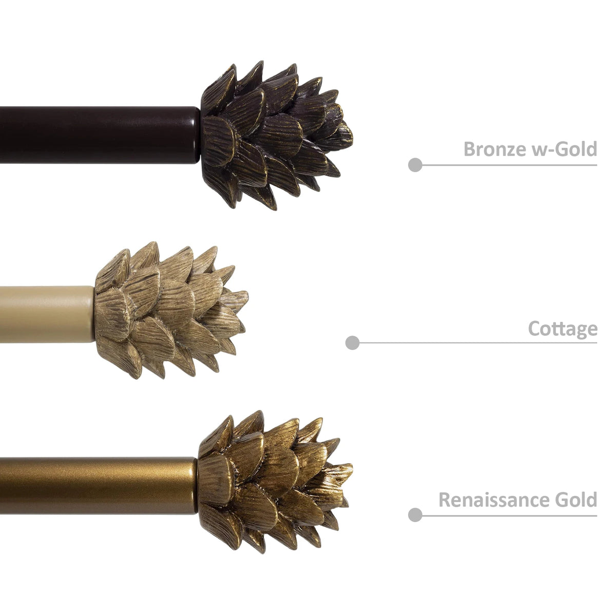 Heavy Duty Adjustable Curtain Rod，28 to 120 Inches, 3/4 Inch Single, 3 Colors, 3 Sizes....