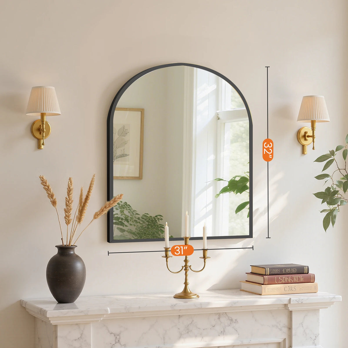 30"x38" Arched Bathroom Mirror....