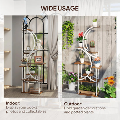 8 Tier Plant Stand Indoor, 62" Tall Plant Shelf,