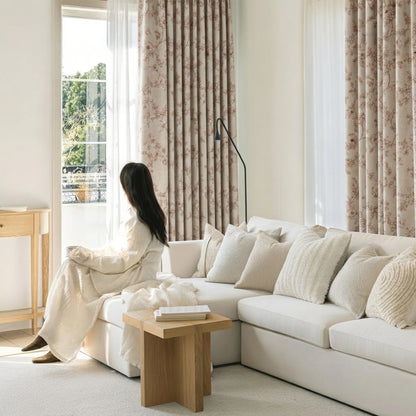 1 Color 4 Panels Elegant Red Small Flower Blackout Curtains,4 Sizes White Back Coating, Grommet Top Drapes.....