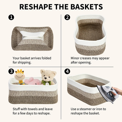 Cotton Rope Storage Basket Woven Basket