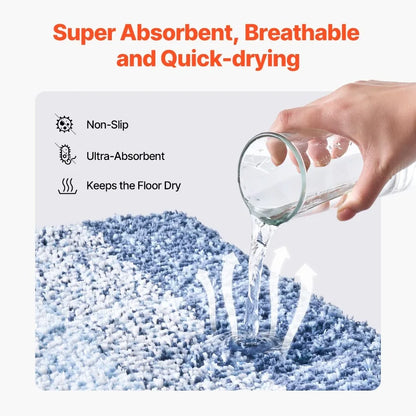 Bathroom Rug 30x20 Absorbent Soft Machine Washable,  Non-Slip